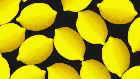 Lemons 4K 60fps Background Stock Footage 111538435