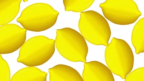 Lemons 4K 60fps Background Stock Footage 111538482