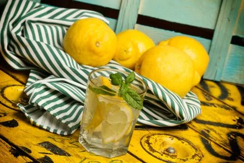 Lemons and lemonade Foto stock