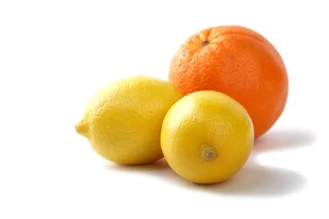 Lemons and orange Stock Photos