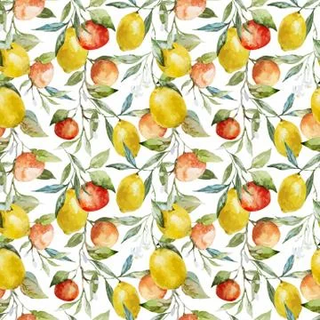 Lemons and oranges Stock Illustration