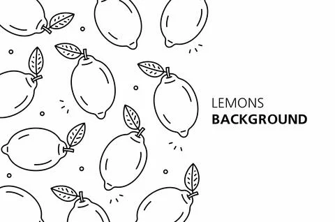 Lemons background Stock Illustration