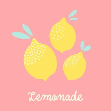 Lemons Card Design Stock Illustration