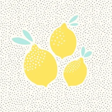 Lemons Card Design Stock Illustration