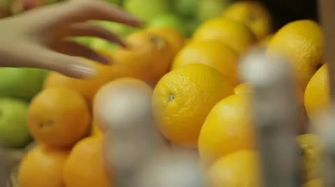 A lemons on the counter of the store. Stock Footage 22244269