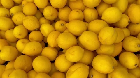 Lemons fruit top view Stock Footage 240425360