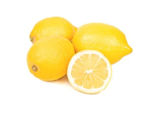 Lemons with half Stock Photos