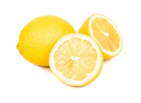Lemons with half Stock Photos