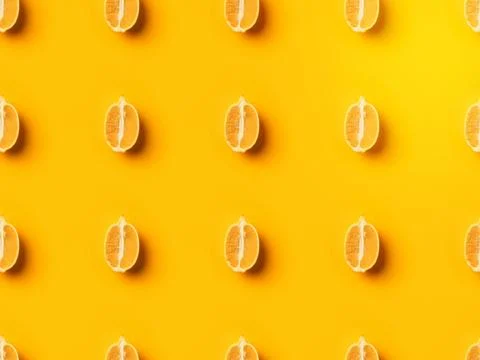 Lemons halves Stock Photos