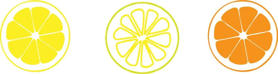 Lemons icon on white background Stock Illustration