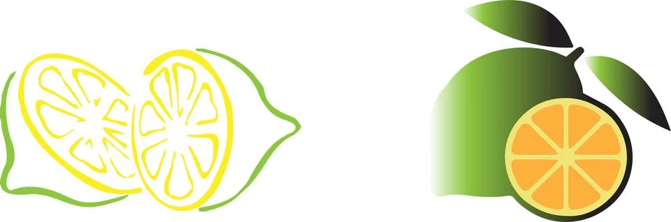 Lemons icon on white background Stock Illustration