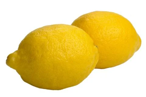 Lemons, isolated Stock Photos