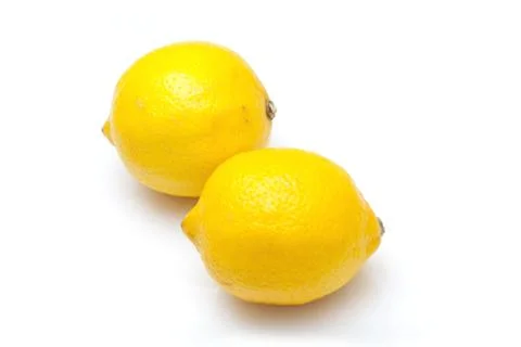 Lemons isolated on white background Stock Photos