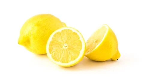 Lemons Isolated On A White Background Stock Photos