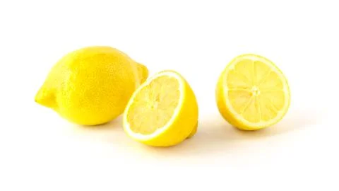Lemons Isolated On A White Background Stock Photos