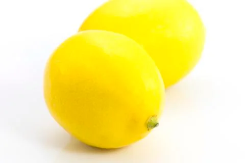 Lemons isolated on white background Stock Photos