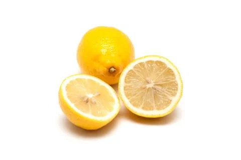 Lemons isolated on white background Stock Photos