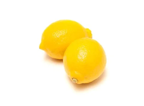 Lemons isolated on white background Stock Photos