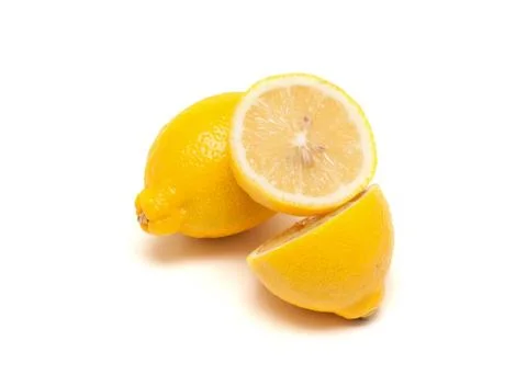 Lemons isolated on white background Stock Photos