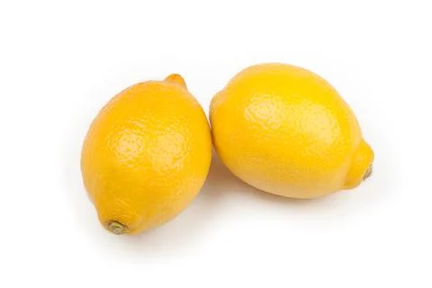 Lemons isolated on white background Stock Photos