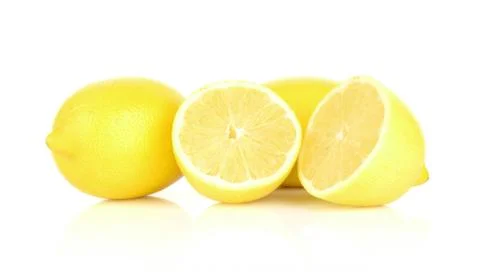 Lemons isolated on white Stock Photos