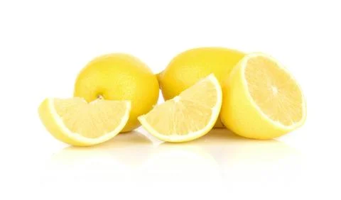 Lemons isolated on white Stock Photos