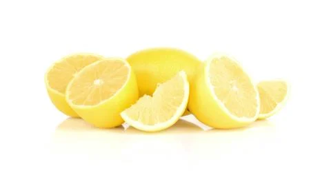 Lemons isolated on white Stock Photos