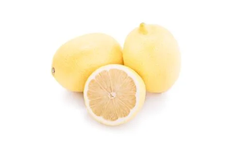 Lemons isolated on white Stock Photos