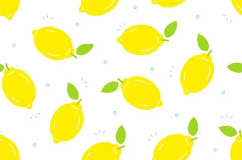Lemons seamless pattern Stock Illustration