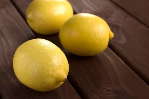 Lemons on a table Foto stock