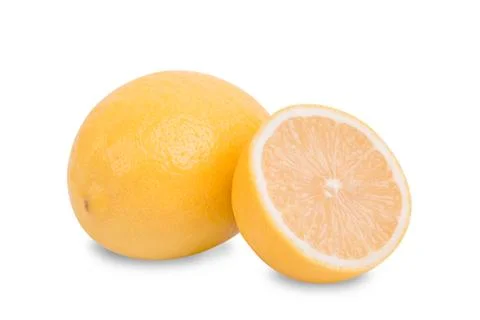 Lemons on a white background Stock Photos