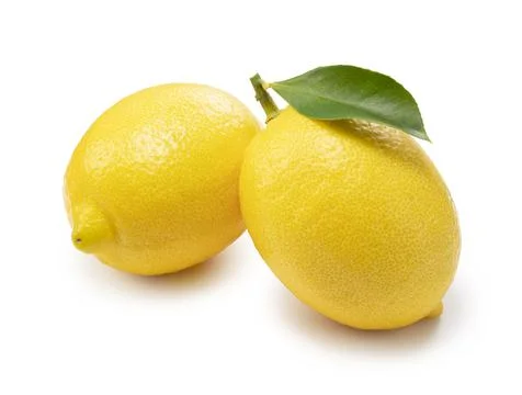 Lemons on a white background Stock Photos