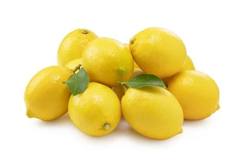 Lemons on a white background Stock Photos