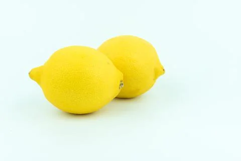 Lemons on a white background Stock Photos