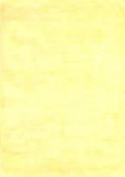 Lemony yellow rectangle sheet of paper colored with pencil. Foto stock