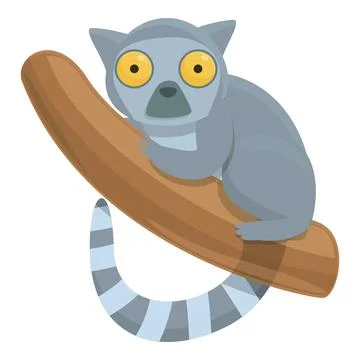 Lemur icon cartoon vector. Philippines travel Ilustración de archivo