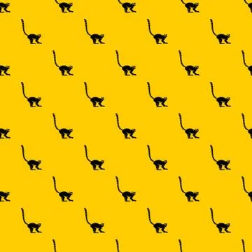 Lemur monkey pattern vector Stock Illustration