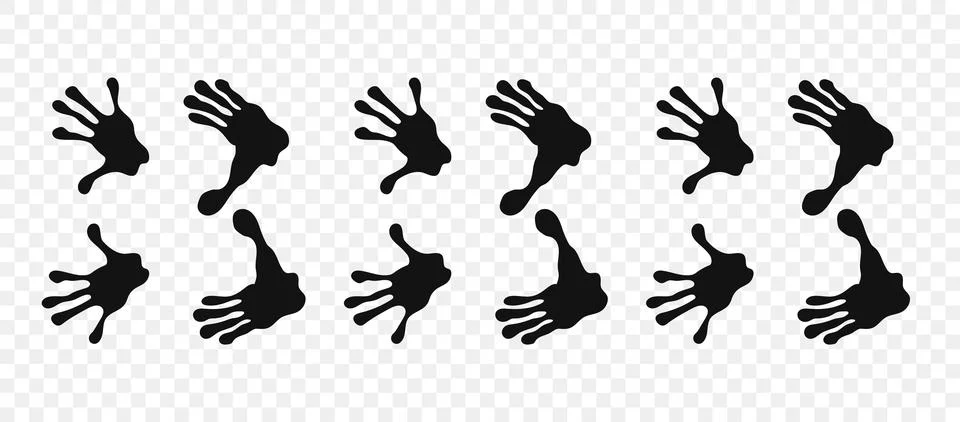 Lemur paws Stock Illustration