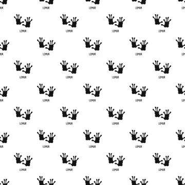 Lemur step pattern seamless vector Stock Illustration