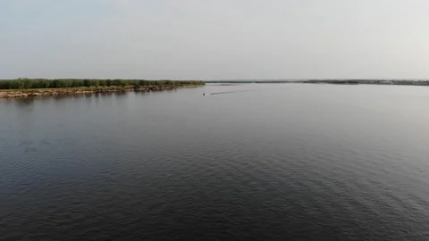 Lena river channel Video stock 139551979