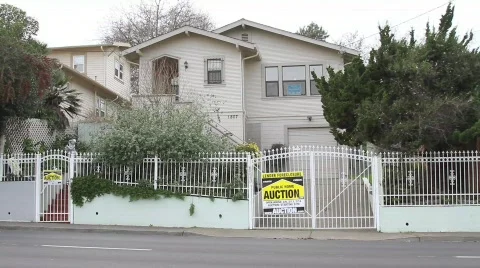Lender Foreclosure Sequence Stock Footage 617095