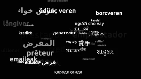 Lender Translated in 43 Worldwide Languages Endless Looping 3d Zooming Wordcl Video stock 145209015