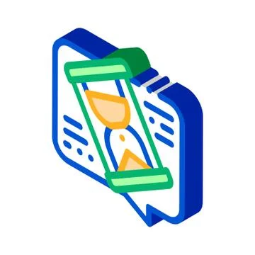 Lengthy Negotiations isometric icon vector illustration Stock Illustration
