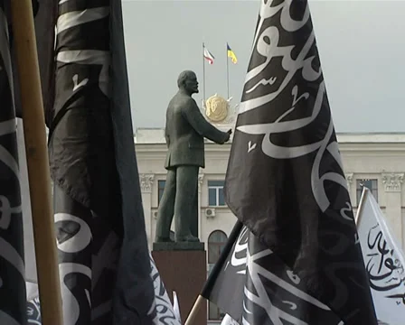 Lenin monument Stock Footage 31535861