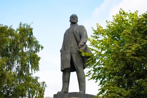 Lenin monument. Stock Photos