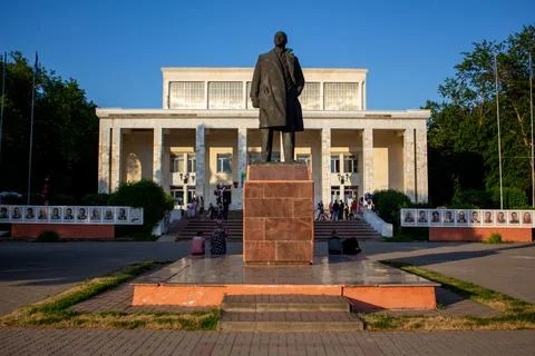 Lenin monument Stock Photos