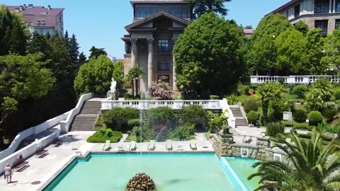 Lenin's boarding house sochi summer Stock Footage 149181968