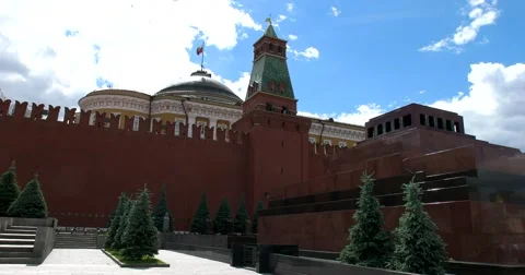 Lenin's Mausoleum, Kremlin Stock Footage 66205783