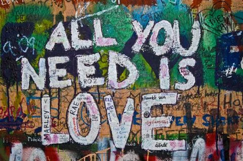 Lennon wall Stock Photos