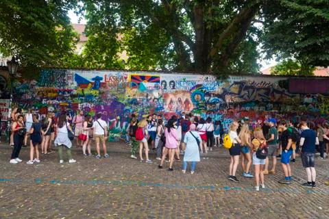 Lennon Wall Stock Photos